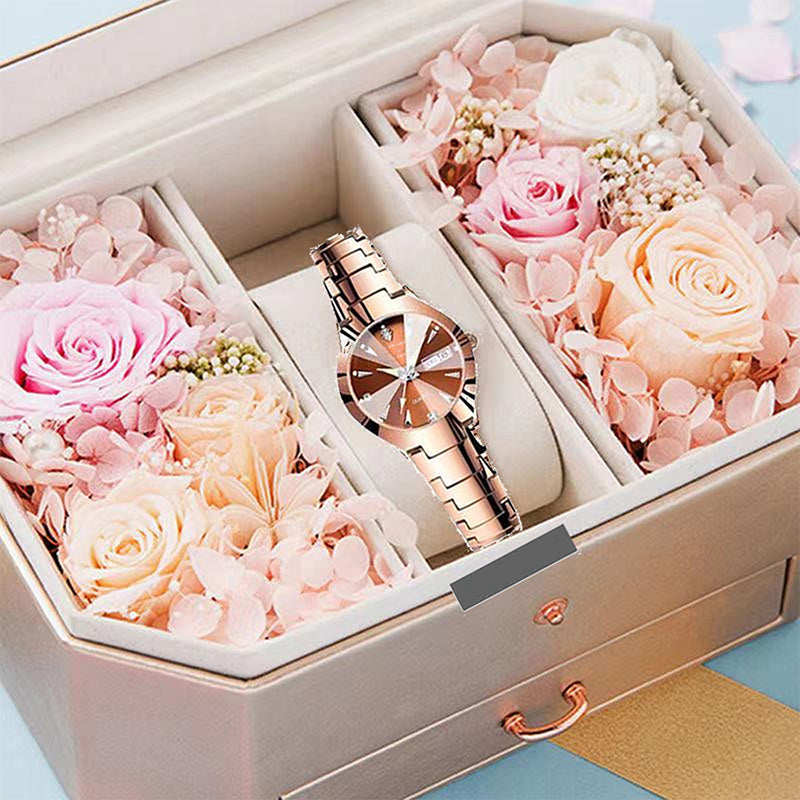 ⌚ 40% RABATT! ✨ Elegante Wasserdichte Damenuhr - Kristallglas & Zifferblatt mit Diamantakzenten für luxuriöse Anlässe 💎🌟