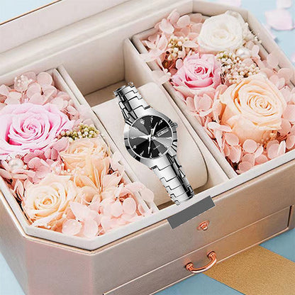 ⌚ 40% RABATT! ✨ Elegante Wasserdichte Damenuhr - Kristallglas & Zifferblatt mit Diamantakzenten für luxuriöse Anlässe 💎🌟