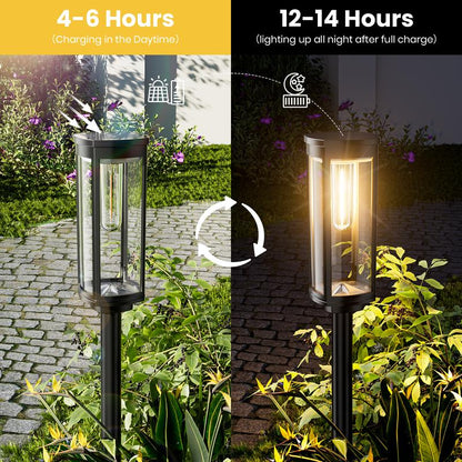 🔥2026 HEISSER VERKAUF🔥Solar-Gartenbeleuchtung – Retro-Design, 12–14 Stunden Leuchtdauer & IP65 wasserdicht