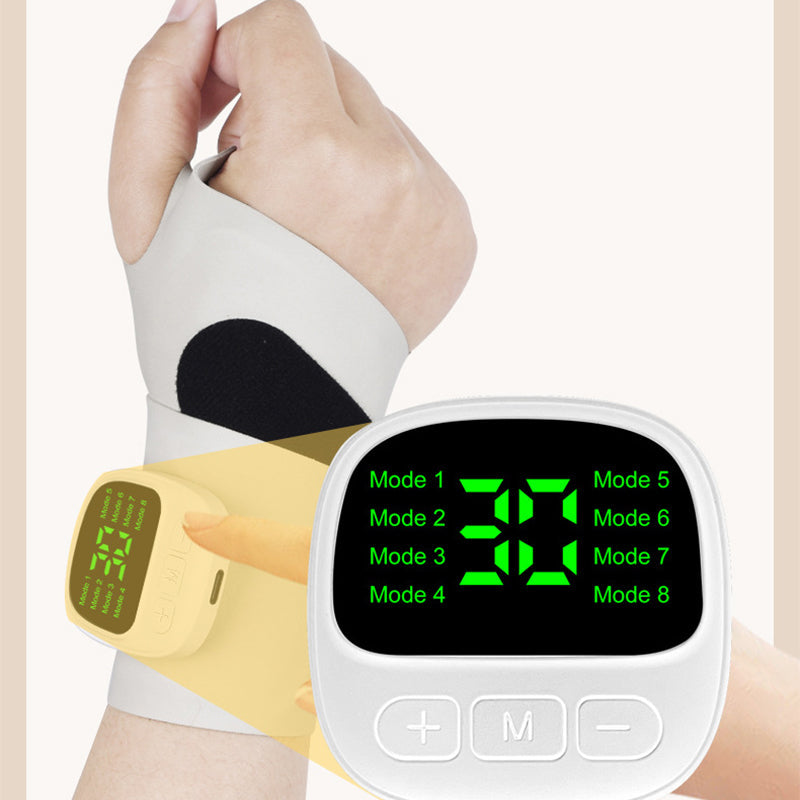🔥🎁 Wiederaufladbarer, verstellbarer elektrischer Handgelenkmassager