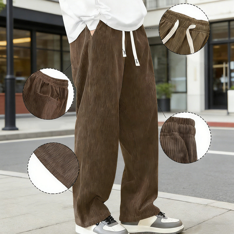 👖 50% RABATT! 🎉 Herrenhose mit Lockerer Passform, Kordelzug & Taschen – Bequem, Lässig & Praktisch für den Alltag 🏠