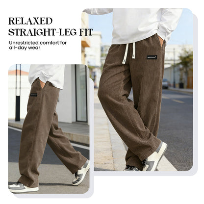 👖 50% RABATT! 🎉 Herrenhose mit Lockerer Passform, Kordelzug & Taschen – Bequem, Lässig & Praktisch für den Alltag 🏠