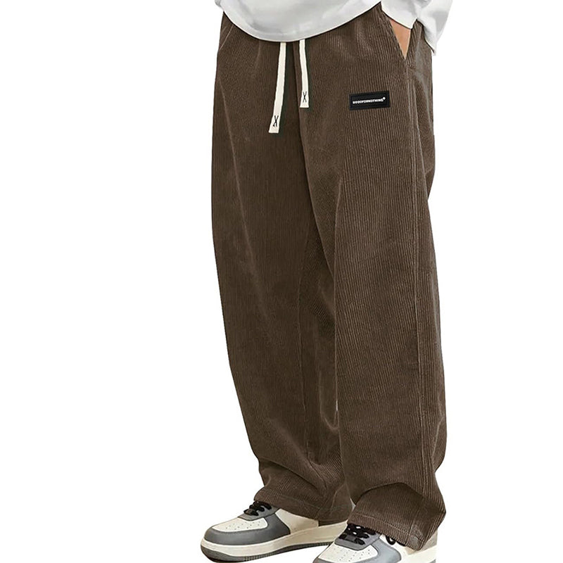 👖 50% RABATT! 🎉 Herrenhose mit Lockerer Passform, Kordelzug & Taschen – Bequem, Lässig & Praktisch für den Alltag 🏠