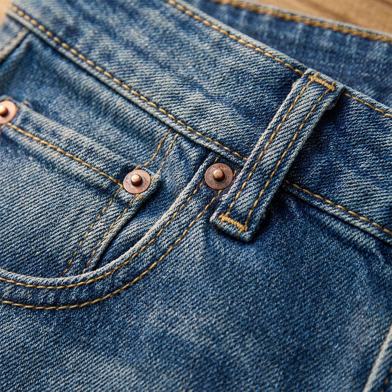 🕰️👖50 % Rabatt🔥 Damen-Vintage-Hochbund-Weitbeinjeans | Retro-Look & figurformend