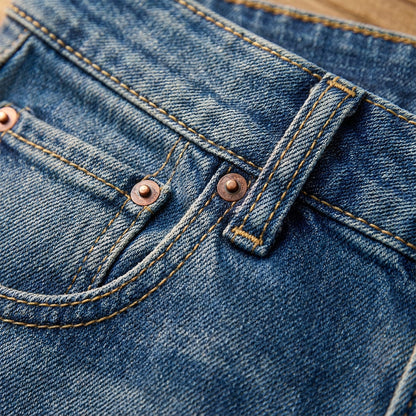 🕰️👖50 % Rabatt🔥 Damen-Vintage-Hochbund-Weitbeinjeans | Retro-Look & figurformend