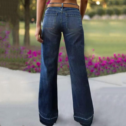🎉Heißer Verkauf 50% RABATT👖 Damen Retro Flare Jeans – Vintage Wash, Stretch Denim & Hoher Bund für Perfekten Komfort ✨