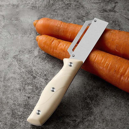 🥕 KAUFE 2, ERHALTE 1 GRATIS! 🔪 Multifunktions-Schäler – Rasiermesserscharfe Klinge, Ergonomischer Holzgriff & Integrierter Flaschenöffner für Die Küche ✨