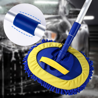 📢📢50 % Rabatt!! ⏰🚗 Robuster Autowaschmopp mit langem Griff | Teleskopierbar & Aluminium