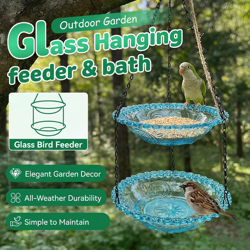 Hängende Futterstation & Vogeltränke im Vintage-Stil