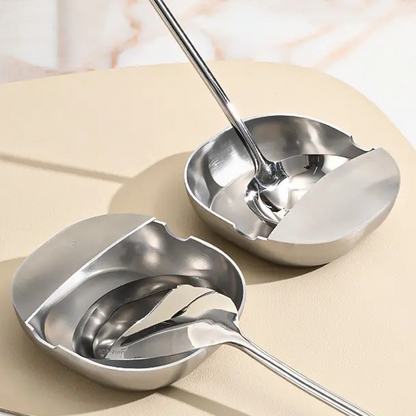🥄 KAUFE 3, ERHALTE 1 GRATIS! ✨ Edelstahl Löffelablage – Rostfrei, Tropfschutz & Platzsparend für die Küche 💎