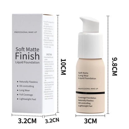 💎 1 + 1 GRATIS! 💎 Soft Matte Liquid Foundation – Volldeckung, Wasserdicht & Tierversuchsfrei (30 ml) 💄🌿