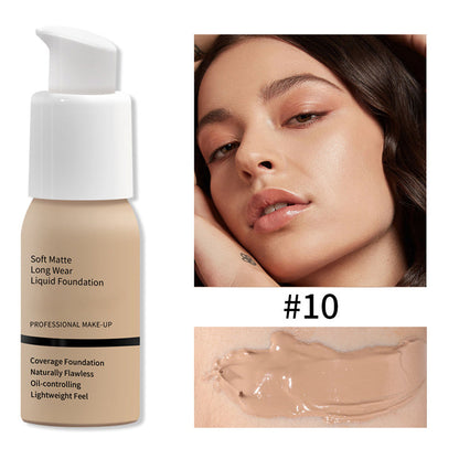 💎 1 + 1 GRATIS! 💎 Soft Matte Liquid Foundation – Volldeckung, Wasserdicht & Tierversuchsfrei (30 ml) 💄🌿