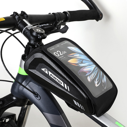 🚴 50% RABATT! 📱 Wasserdichte Fahrrad Oberrohrtasche – Hardcase Handyhalter, Perfekt für MTB & Rennrad 🗺️