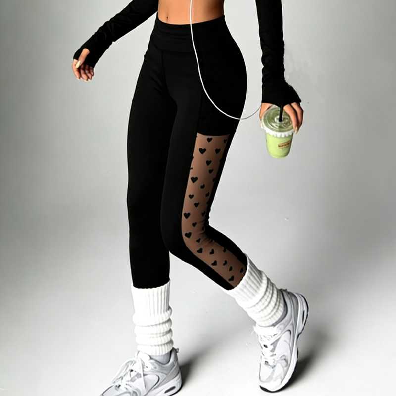 💎50% Rabatt – 🧘 Damen-Mesh-High-Waist-Yogahose mit Taschen – Atmungsaktive Mesh-Panels, Bleibt Kühl & Perfekt für Intensive Workouts 🌸