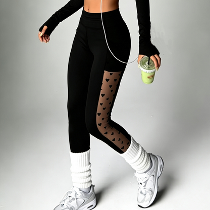 💎50% Rabatt – 🧘 Damen-Mesh-High-Waist-Yogahose mit Taschen – Atmungsaktive Mesh-Panels, Bleibt Kühl & Perfekt für Intensive Workouts 🌸