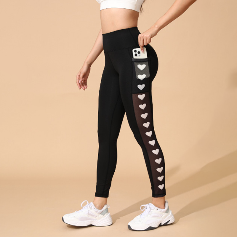💎50% Rabatt – 🧘 Damen-Mesh-High-Waist-Yogahose mit Taschen – Atmungsaktive Mesh-Panels, Bleibt Kühl & Perfekt für Intensive Workouts 🌸