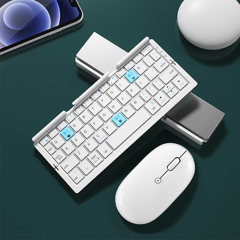 🔥50 % Rabatt⌨️📱 Faltbare Bluetooth Tastatur – Kabellos, Mini & Leise, Kompatibel mit Smartphone & iPad