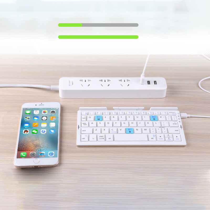 🔥50 % Rabatt⌨️📱 Faltbare Bluetooth Tastatur – Kabellos, Mini & Leise, Kompatibel mit Smartphone & iPad