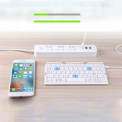 🔥50 % Rabatt⌨️📱 Faltbare Bluetooth Tastatur – Kabellos, Mini & Leise, Kompatibel mit Smartphone & iPad
