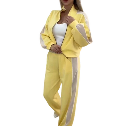 📢📢50%RABATT!🔥Zweiteiliger Trainingsanzug für Damen mit Seitenstreifen💞