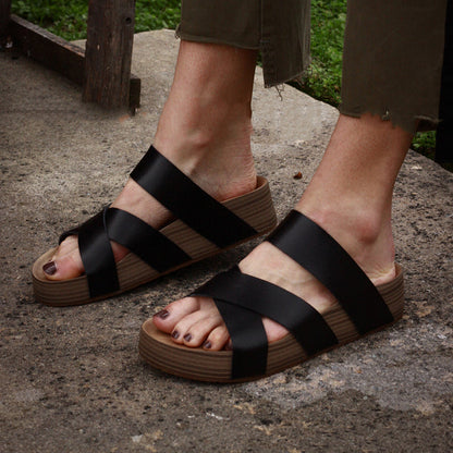 👡 Halber Preis! ✨ Plateau-Sandalen im California-Casual-Stil – mit Polsterung, bequem & stylisch ☀️