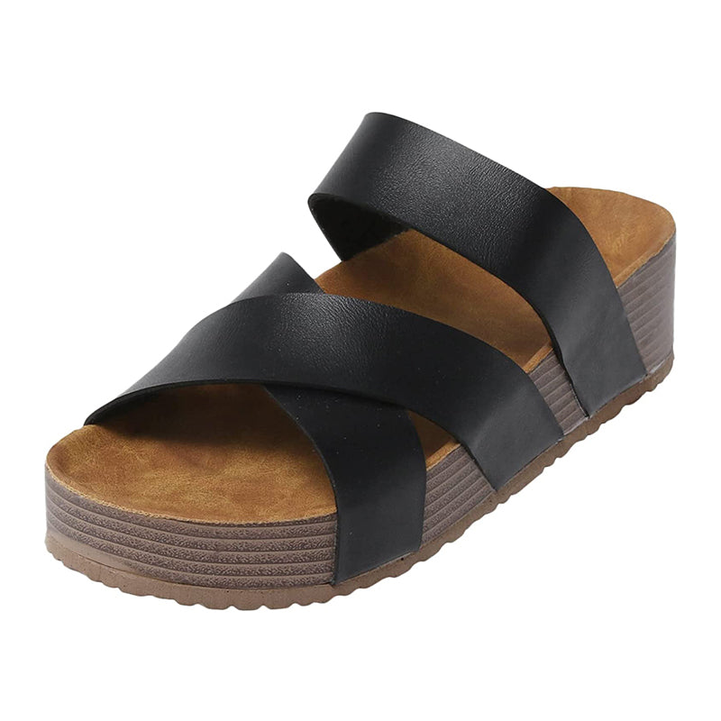 👡 Halber Preis! ✨ Plateau-Sandalen im California-Casual-Stil – mit Polsterung, bequem & stylisch ☀️