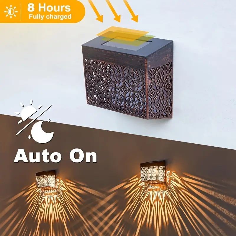 💡 50% RABATT! ☀️ Solarbetriebene LED-Wandleuchte – Dekorativ, Automatisches Ein/Aus & Wetterfest für Wege & Garten 🏡