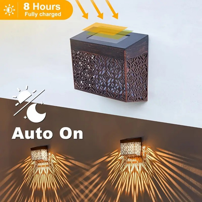 💡 50% RABATT! ☀️ Solarbetriebene LED-Wandleuchte – Dekorativ, Automatisches Ein/Aus & Wetterfest für Wege & Garten 🏡