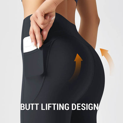 🥳 2026 HOTSELLER ❤️‍🔥 50% RABATT 🥰 Figurformende Leggings mit hohem Bund und Seitentaschen – straffend, po-formend und optisch schlanker