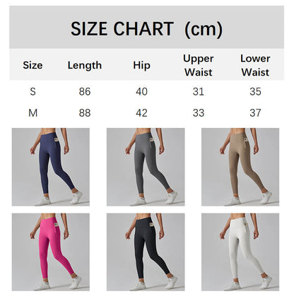 🥳 2026 HOTSELLER ❤️‍🔥 50% RABATT 🥰 Figurformende Leggings mit hohem Bund und Seitentaschen – straffend, po-formend und optisch schlanker