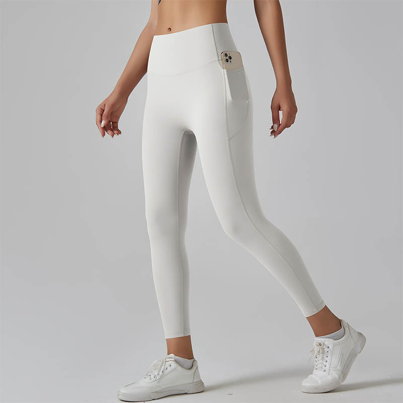 🥳 2026 HOTSELLER ❤️‍🔥 50% RABATT 🥰 Figurformende Leggings mit hohem Bund und Seitentaschen – straffend, po-formend und optisch schlanker