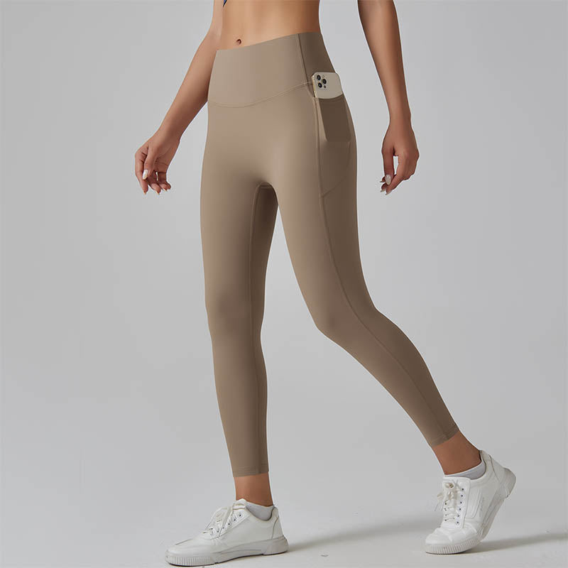 🥳 2026 HOTSELLER ❤️‍🔥 50% RABATT 🥰 Figurformende Leggings mit hohem Bund und Seitentaschen – straffend, po-formend und optisch schlanker