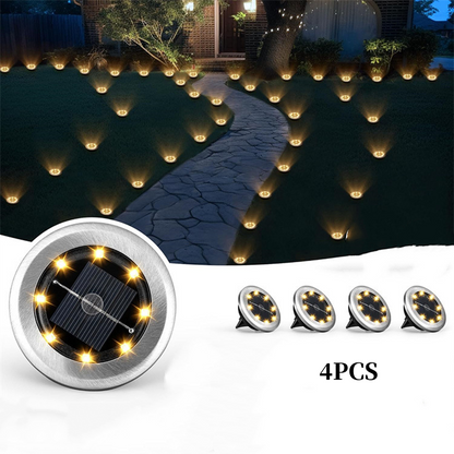 💡 50% RABATT! ☀️ Wasserdichte Solar-Bodeneinbauleuchte für den Außenbereich – 2er-Pack, Automatisches Ein/Aus & Perfekt Für Wege & Terrasse 🏡