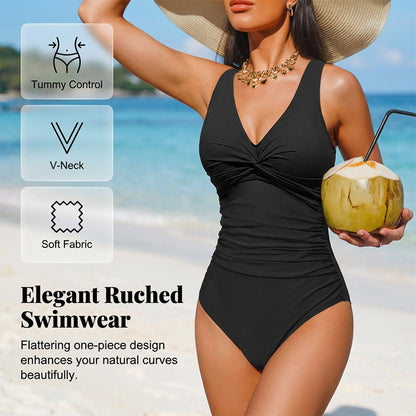 🩱Begrüßen wir den Sommer❤️‍🔥-Einteiliger Badeanzug für Damen mit figurformendem Effekt