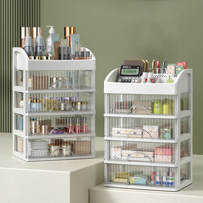 📂✨ Stapelbarer Schreibtisch-Organizer mit durchsichtigen Schubladen – Ordnung garantiert! 🧘‍♀️💼