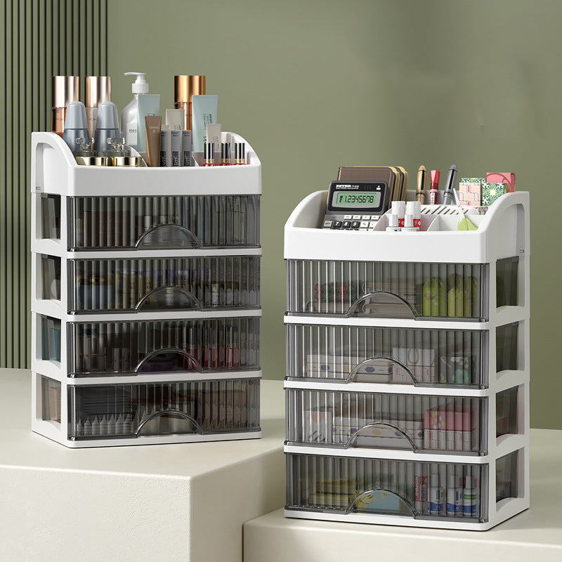 📂✨ Stapelbarer Schreibtisch-Organizer mit durchsichtigen Schubladen – Ordnung garantiert! 🧘‍♀️💼