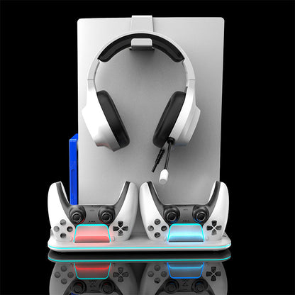 🔥50% Rabatt🎮Kühl- und Ladestation für PS5 Slim/Pro⚡️Lädt den Controller auf und verfügt über einen leistungsstarken Lüfter zur Kühlung