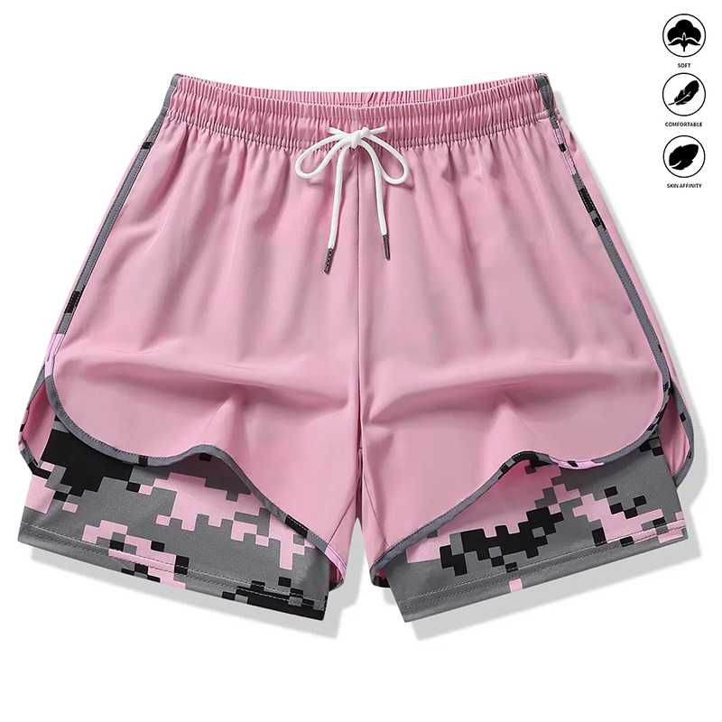🔥Solange der Vorrat reicht 50 % Rabatt!🎉Lässige Sportshorts für Damen mit integriertem Innenfutter