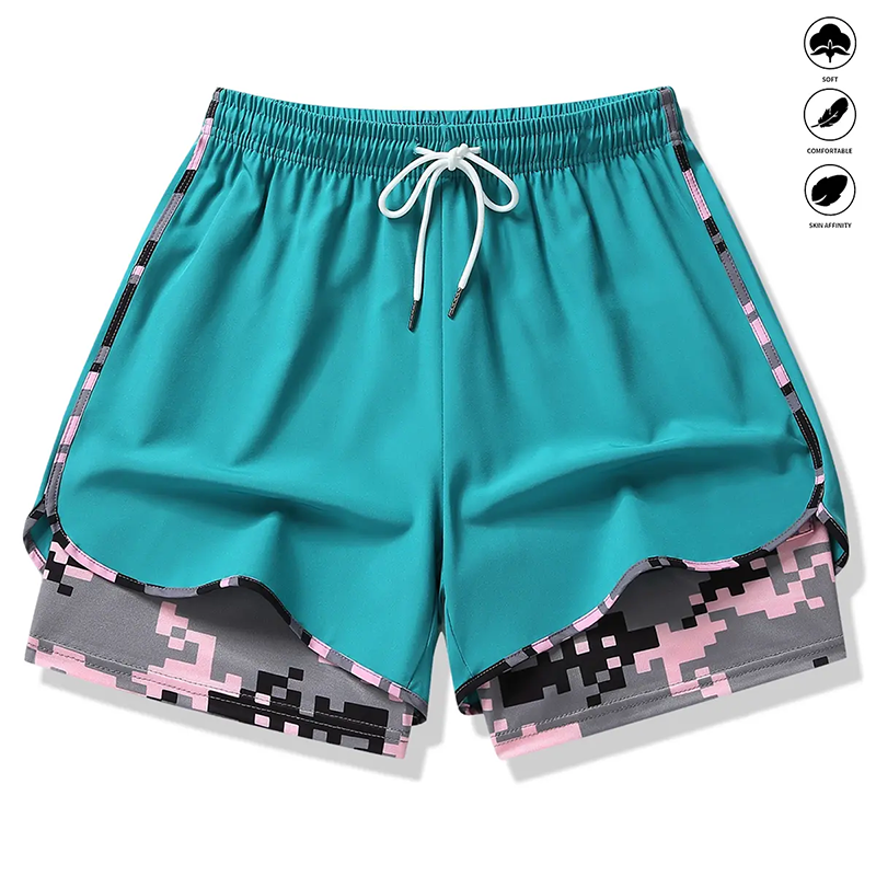 🔥Solange der Vorrat reicht 50 % Rabatt!🎉Lässige Sportshorts für Damen mit integriertem Innenfutter