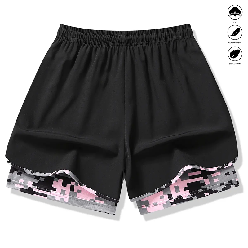 🔥Solange der Vorrat reicht 50 % Rabatt!🎉Lässige Sportshorts für Damen mit integriertem Innenfutter