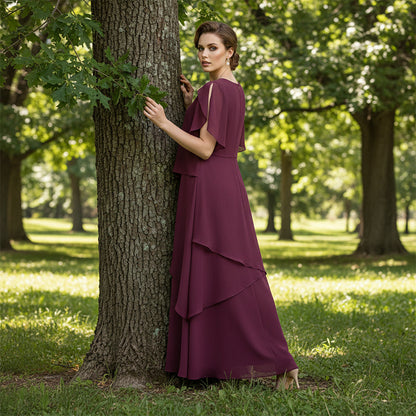 👗 50% RABATT! ✨ Elegantes Kleid mit Lagenlook & Flatterärmeln – Bezauberndes Design, Fließender Stoff & Perfekt Für Besondere Anlässe 🌸