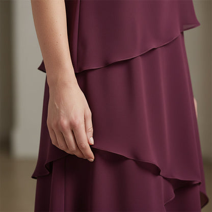 👗 50% RABATT! ✨ Elegantes Kleid mit Lagenlook & Flatterärmeln – Bezauberndes Design, Fließender Stoff & Perfekt Für Besondere Anlässe 🌸