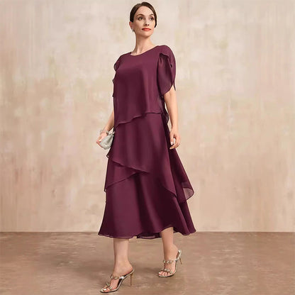 👗 50% RABATT! ✨ Elegantes Kleid mit Lagenlook & Flatterärmeln – Bezauberndes Design, Fließender Stoff & Perfekt Für Besondere Anlässe 🌸