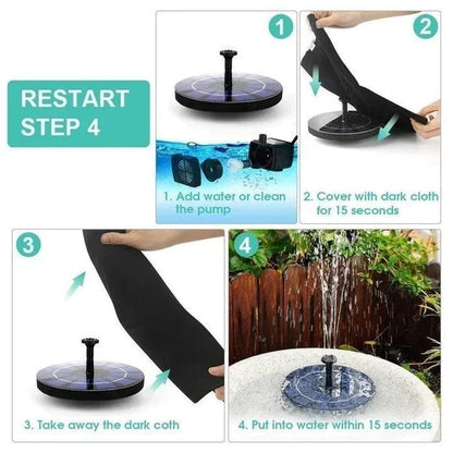 ⏰🔥🔥Solarbetriebener schwimmender Springbrunnen