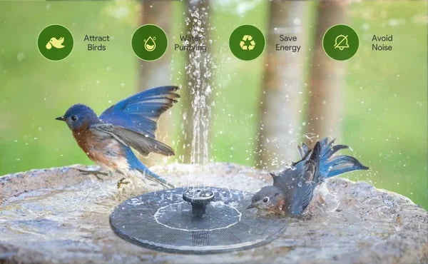 ⏰🔥🔥Solarbetriebener schwimmender Springbrunnen
