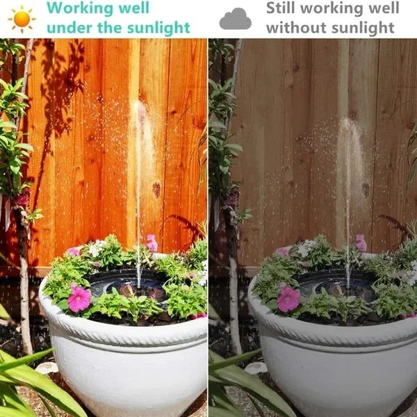 ⏰🔥🔥Solarbetriebener schwimmender Springbrunnen