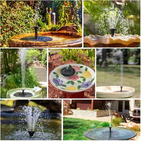⏰🔥🔥Solarbetriebener schwimmender Springbrunnen