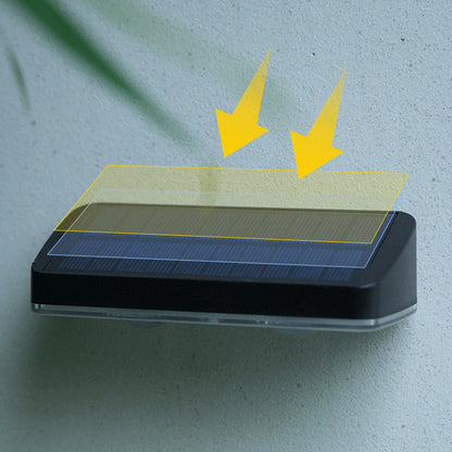 📢📢50 % Rabatt!! ⏰Solar-Wandleuchte für Garten & Terrasse – 3-in-1 Farbtemperatur einstellbar – dekorativ für Zaun, Mauer & Außenbereich🌞💡