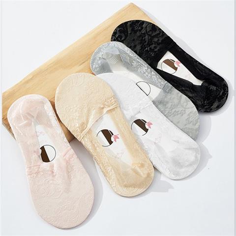 Spitzen-Crewsocken, die Nicht Abfallen