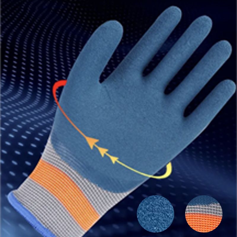 Gummi-Verschleißfeste Arbeitshandschuhe 12 Paar